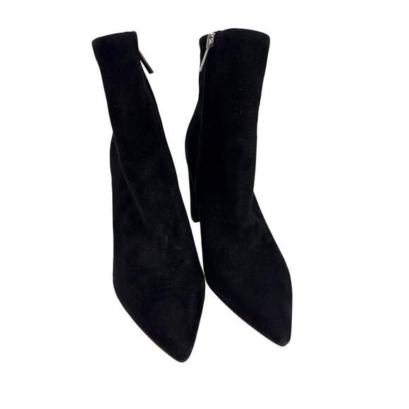 Marc Fisher Women's Boots Ulani Heeled Bottie Black Suede Zip Pointed Size 5.5 - Picture 2 of 10